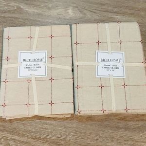 Tablecoths Rich Home Cotton Linen